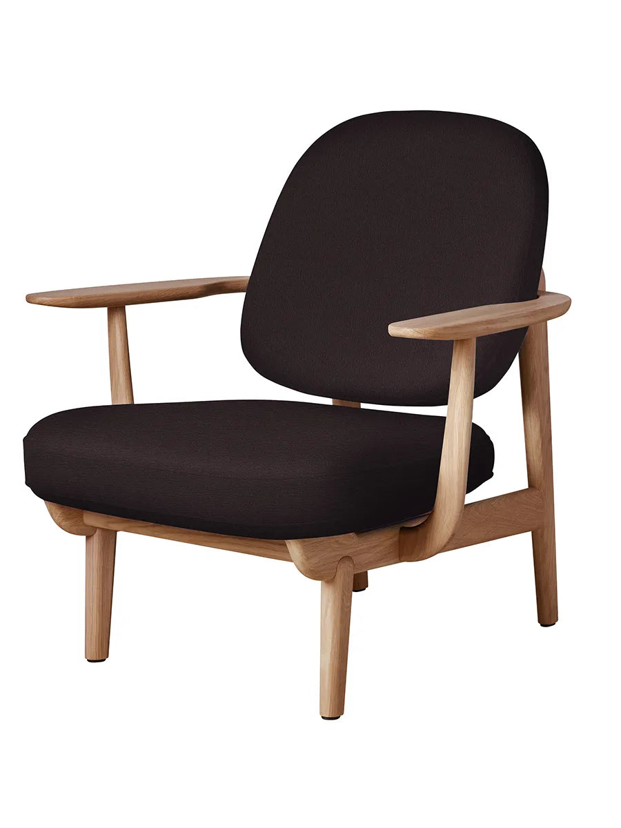 Fred Lænestol, olieret eg fra Fritz Hansen - Christianshavn / DARK RED (1142) - Jacobsen Plus