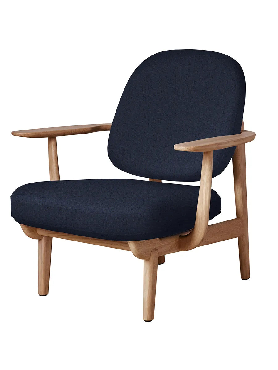 Fred Lænestol, olieret eg fra Fritz Hansen - Christianshavn / DARK BLUE (1155) - Jacobsen Plus