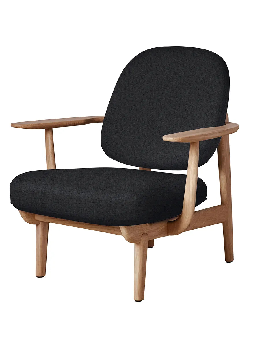 Fred Lænestol, olieret eg fra Fritz Hansen - Christianshavn / DARK GREY (1174) - Jacobsen Plus