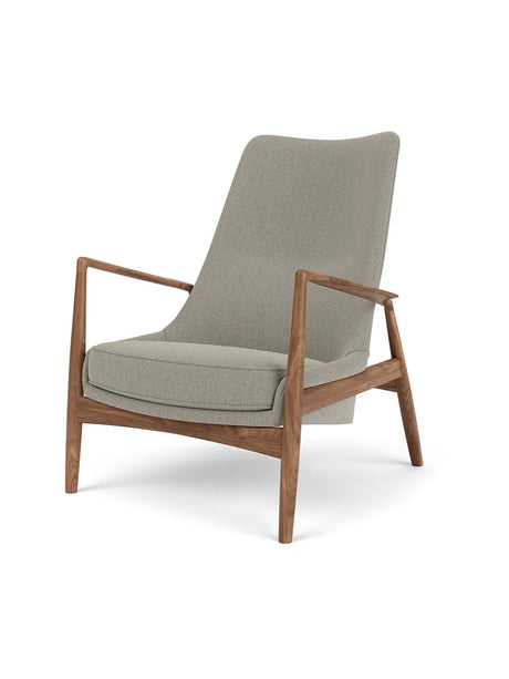 The Seal Lounge Chair, High Back fra Audo Copenhagen - Valnød - Re-Wool 218 - Jacobsen Plus