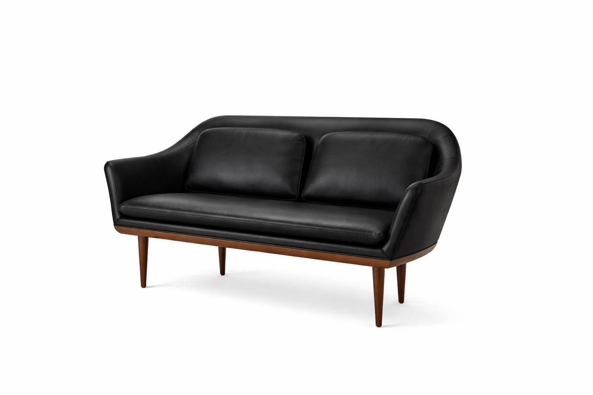 Lunar sofa, valnød, Bellagio Black 7925 HR fra Stellar Works - 1 - Jacobsen Plus