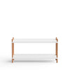 2 hylder - hvid-natur eg