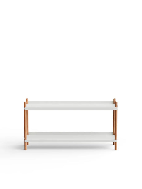 BOLT Shelving 1000 fra Nine - 2 hylder - hvid-natur eg - Jacobsen Plus