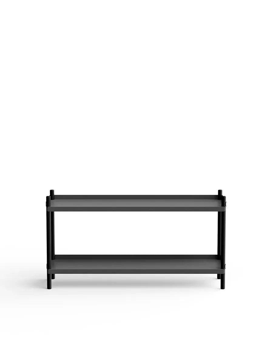 BOLT Shelving 1000 fra Nine - 2 hylder - antracit-sortbejdset eg - Jacobsen Plus