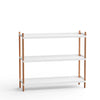 3 hylder - hvid-natur eg