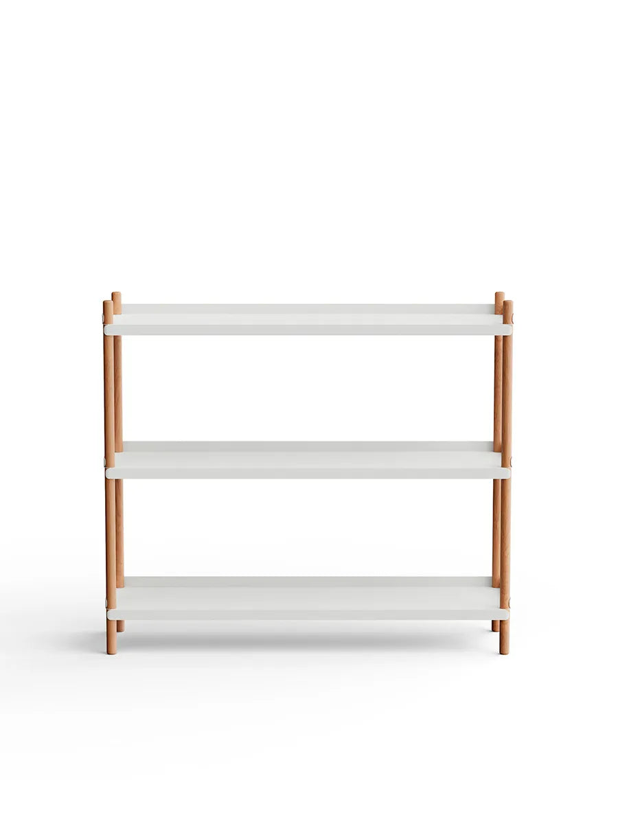 BOLT Shelving 1000 fra Nine - 3 hylder - grå-natur eg - Jacobsen Plus