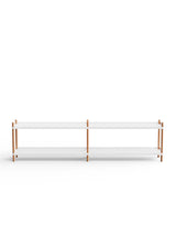 BOLT Shelving 2000 fra Nine - 2 hylder - hvid-natur eg - Jacobsen Plus
