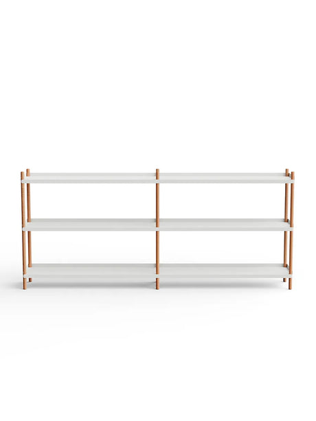 BOLT Shelving 2000 fra Nine - 2 hylder - hvid-natur eg - Jacobsen Plus