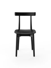 Skinny wooden chair, ash/black fra Nine