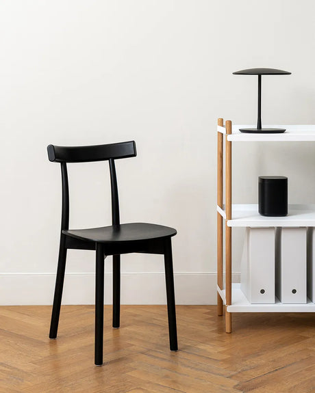 Skinny wooden chair, ash/black fra Nine - 2 - Jacobsen Plus