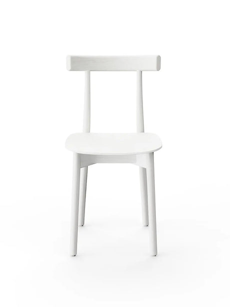Skinny wooden chair, ash/white fra Nine - 1 - Jacobsen Plus