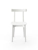 Skinny wooden chair, ash/white fra Nine