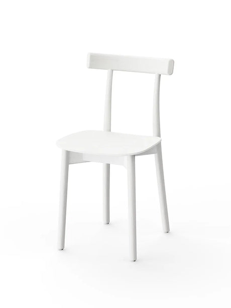 Skinny wooden chair, ash/white fra Nine - 5 - Jacobsen Plus