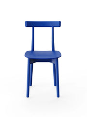 Skinny wooden chair, ash/blue fra Nine