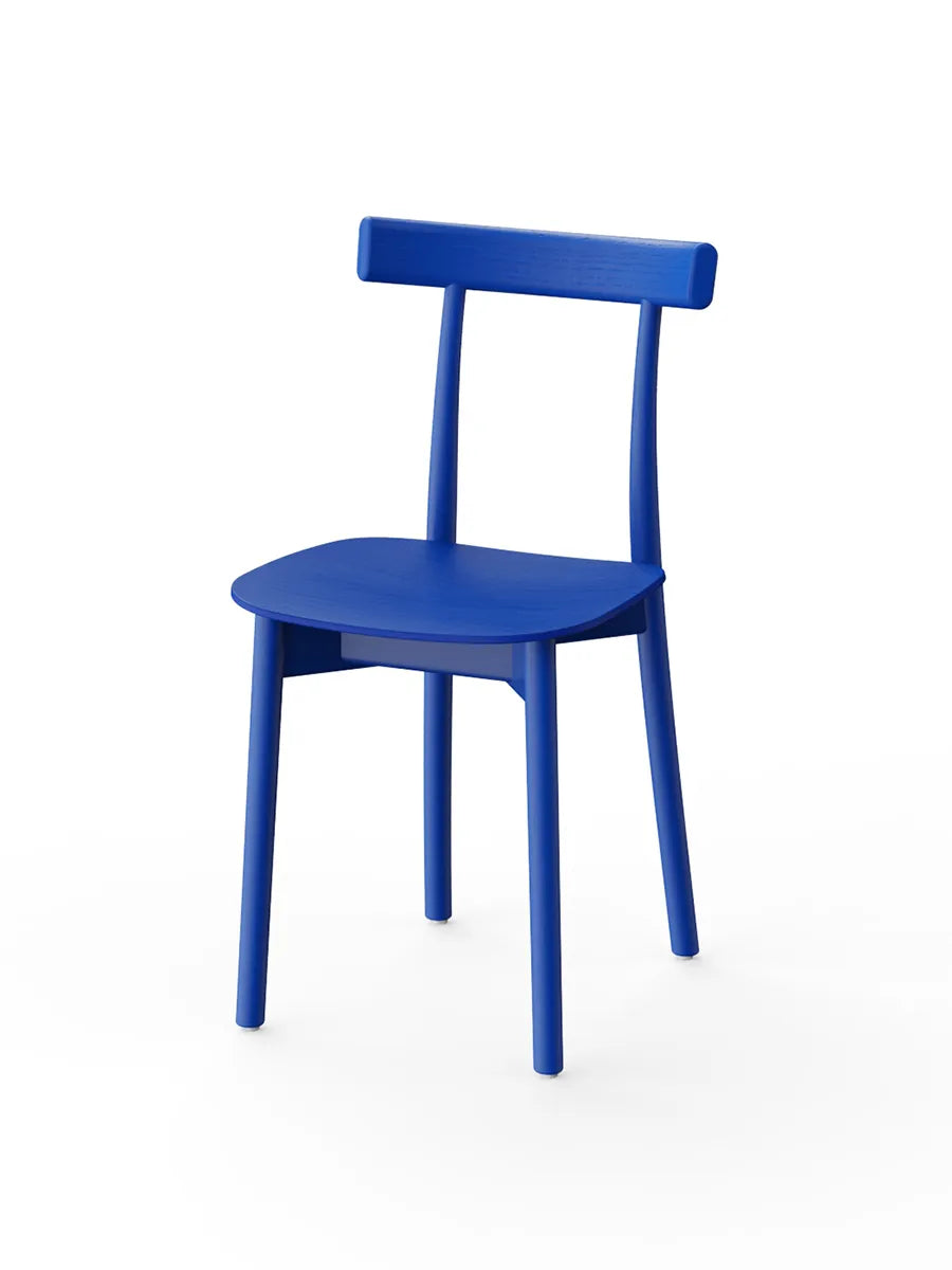 Skinny wooden chair, ash/blue fra Nine - 6 - Jacobsen Plus
