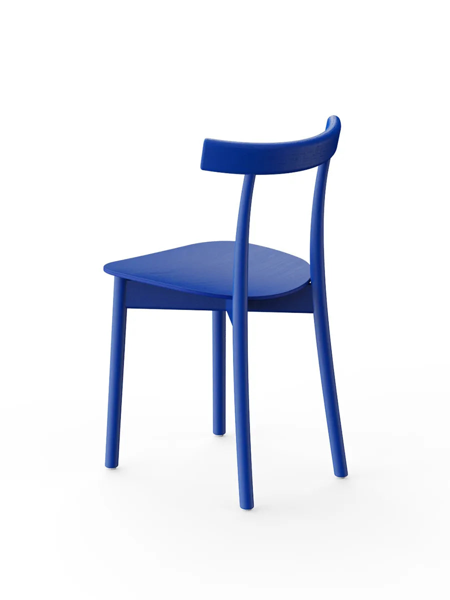 Skinny wooden chair, ash/blue fra Nine - 7 - Jacobsen Plus