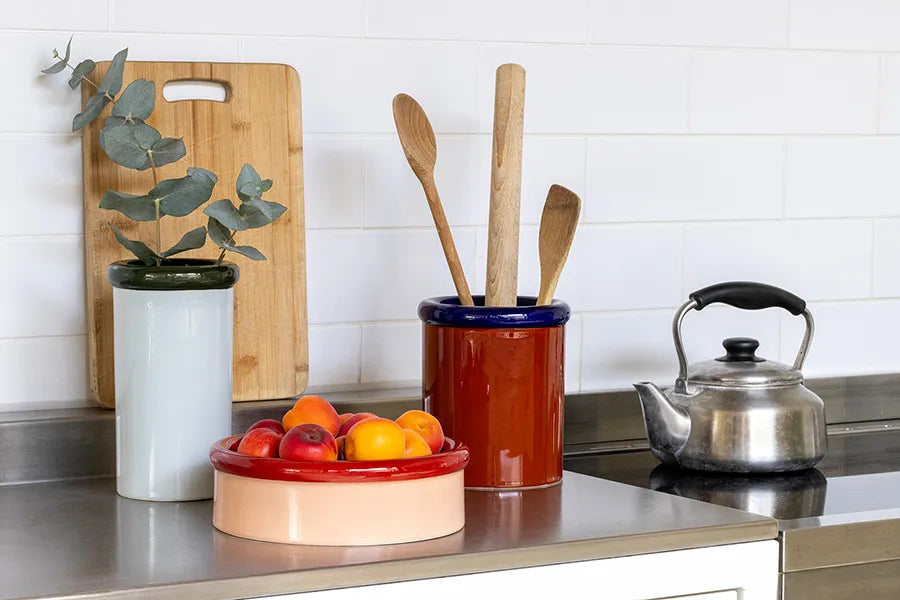 ROD vase, dark green/light blue fra Nine