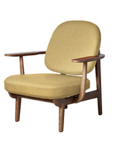 Fred Lænestol, valnødfarvet eg fra Fritz Hansen - Christianshavn / YELLOW (1110) - Jacobsen Plus
