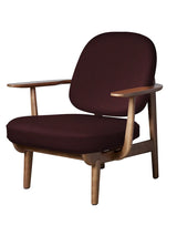 Fred Lænestol, valnødfarvet eg fra Fritz Hansen - Christianshavn / RED (1141) - Jacobsen Plus