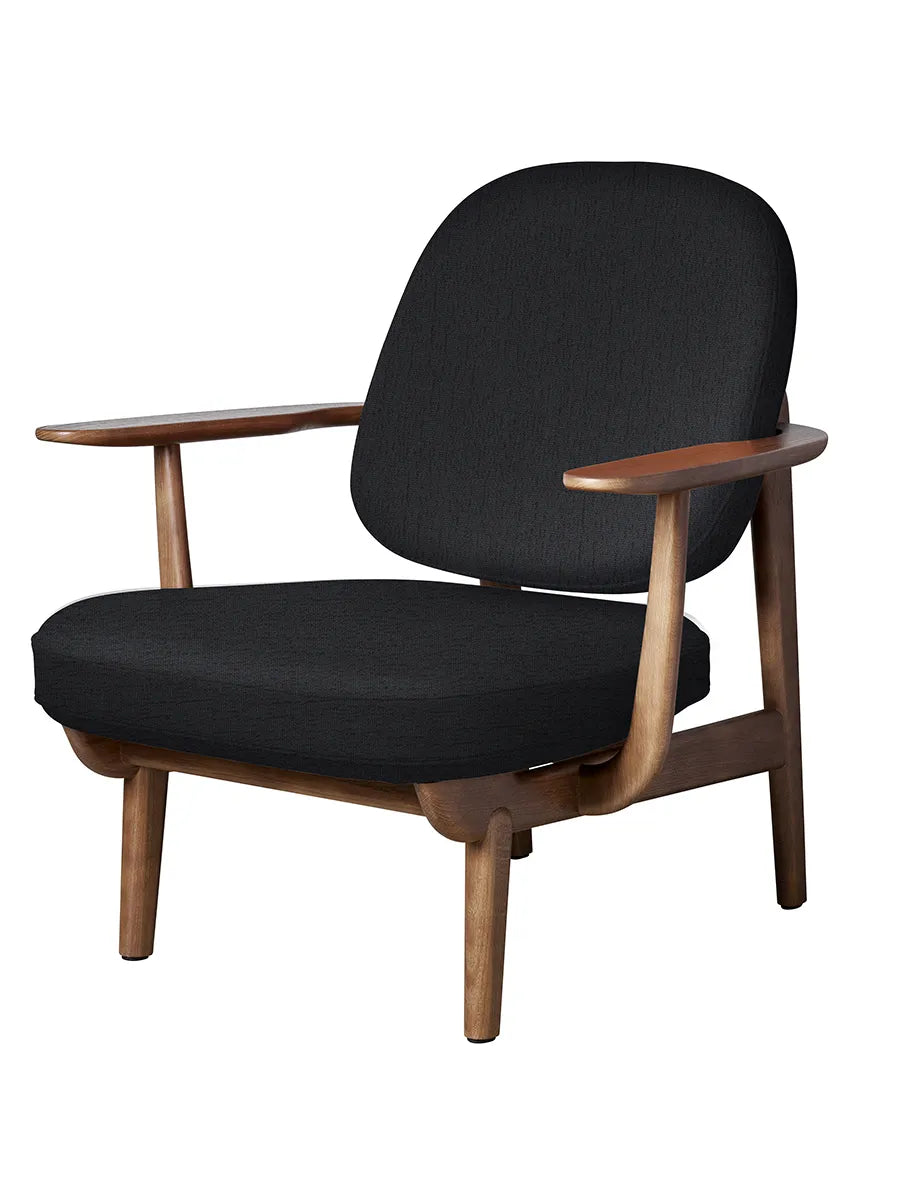 Fred Lænestol, valnødfarvet eg fra Fritz Hansen - Christianshavn / DARK GREY (1174) - Jacobsen Plus