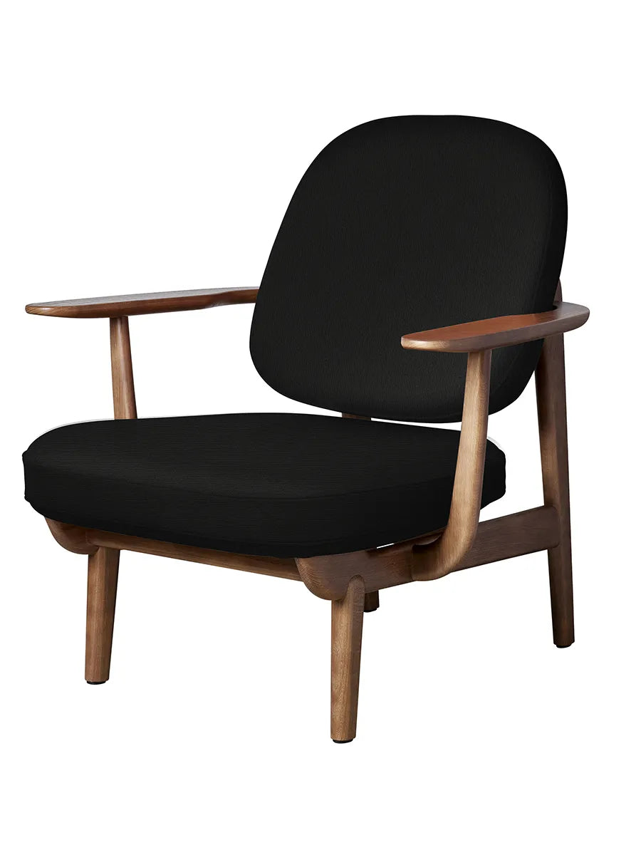 Fred Lænestol, valnødfarvet eg fra Fritz Hansen - Christianshavn / BLACK UNI (1175) - Jacobsen Plus