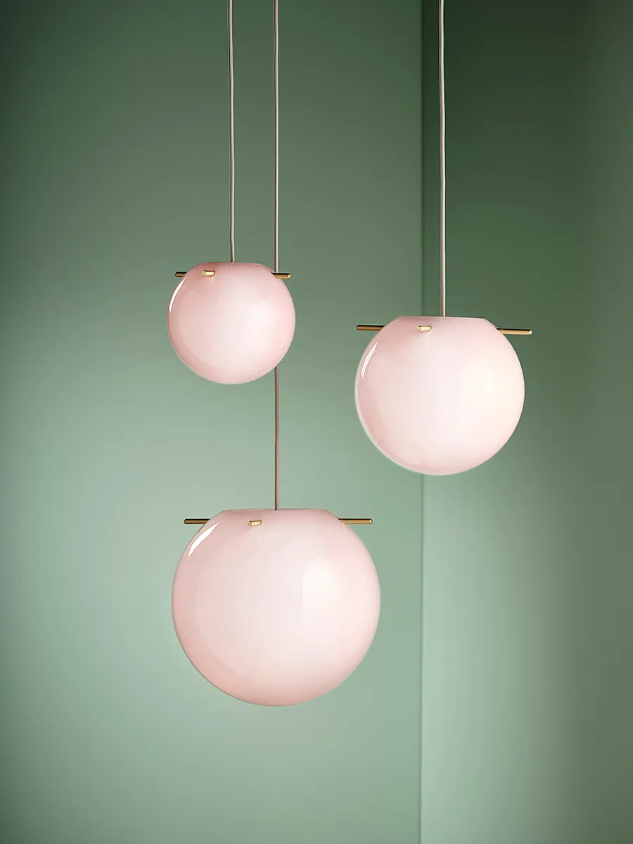 Koi Pendel, rose/brass Ø32 fra Frandsen