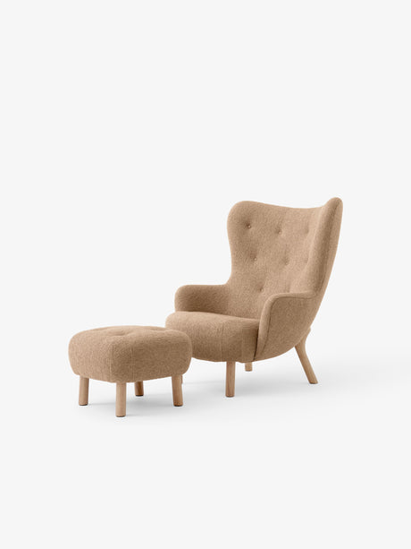 Petra VB3 lænestol inkl. Skammel, Barnum 004 fra &Tradition - Eg - Jacobsen Plus