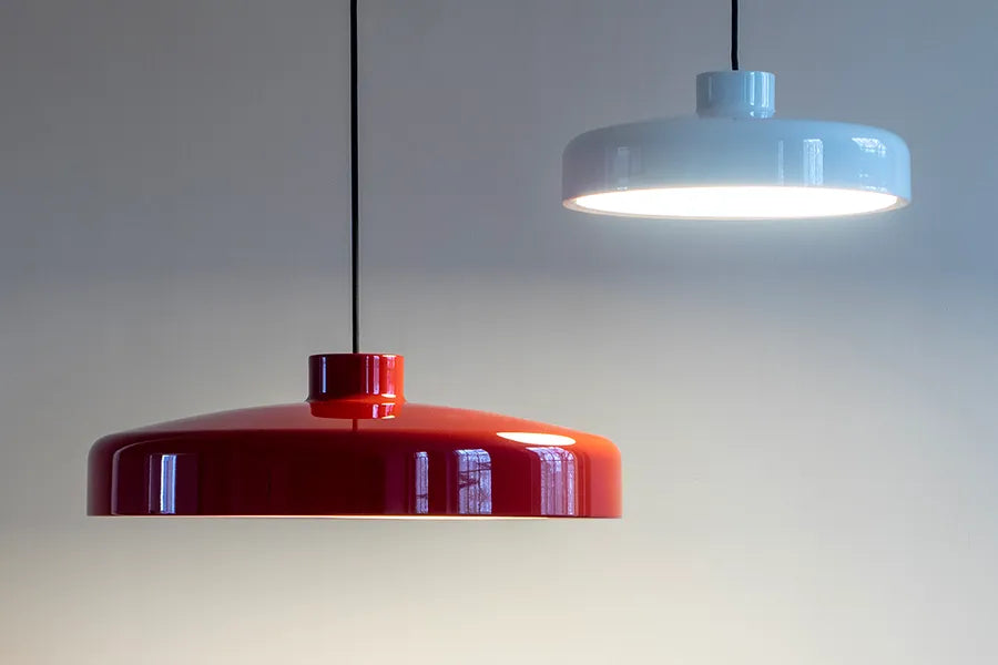 Lacquer pendant medium, red fra Nine - 4 - Jacobsen Plus