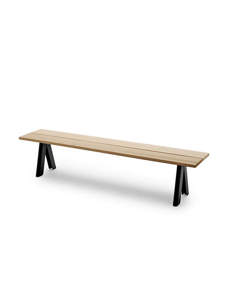 Skagerak Overlap Bænk fra Fritz Hansen - Anthracite Black - Jacobsen Plus