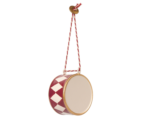 Metal ornament, stor tromme - Rød fra Maileg - 1 - Jacobsen Plus
