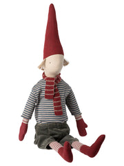 Pixy size 5 dreng med stribet trøje og tørklæde fra Maileg