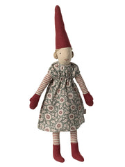 Pixy size 2 Pige - med blomstret kjole fra Maileg