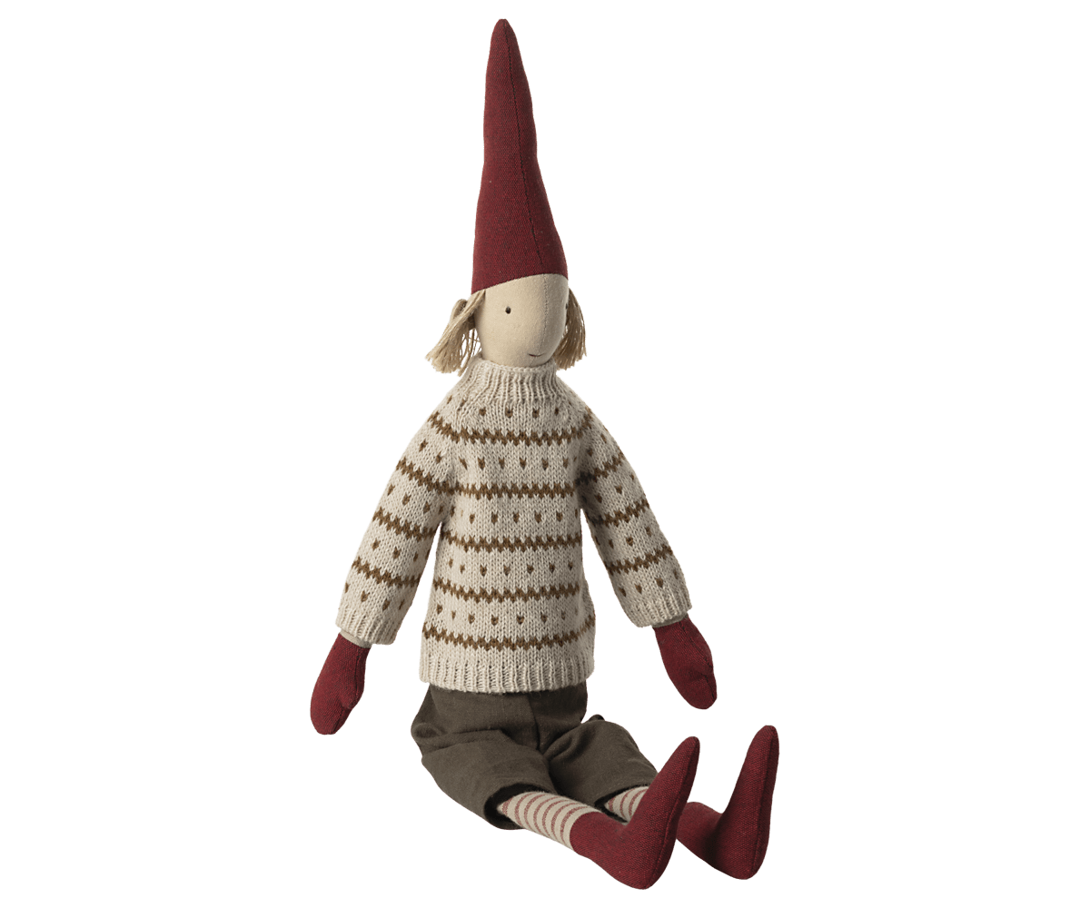 Pixy size 4 - dreng med mønsteret strik fra Maileg - 2 - Jacobsen Plus