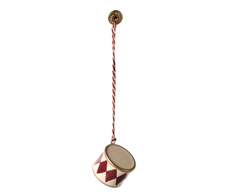 Metal Ornament, tromme, lille - rød fra Maileg - 1 - Jacobsen Plus