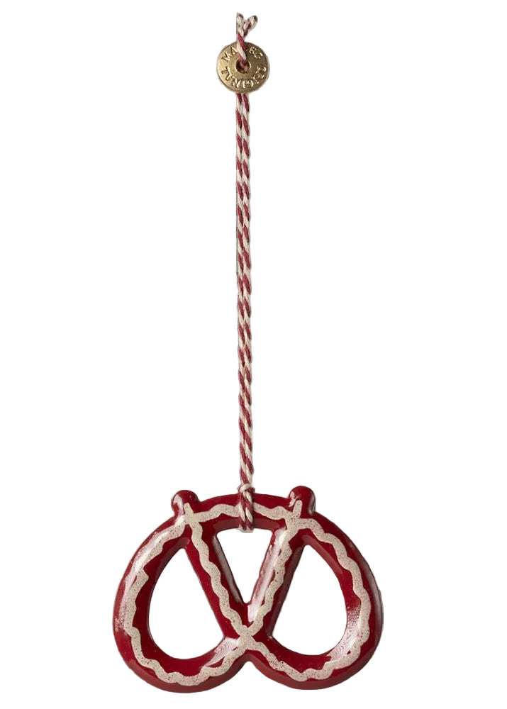 Maileg - Metalophæng Kringle, strib - 1 - Jacobsen Plus