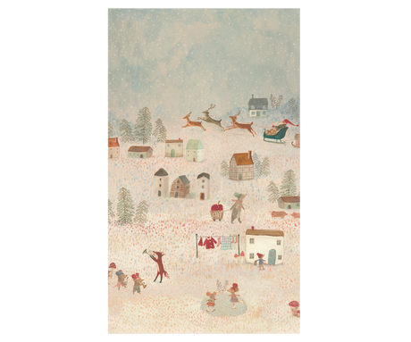Gavepapir, Santa Is Coming - 10 m - 1 - Jacobsen Plus
