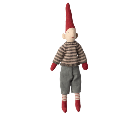Pixy, Size 1 Boy - Nisse med strik trøje og magnet i hænder og fod fra Maileg - 1 - Jacobsen Plus
