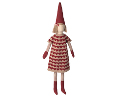 Pixy size 5 - Nisse pige med stikket kjole fra Maileg