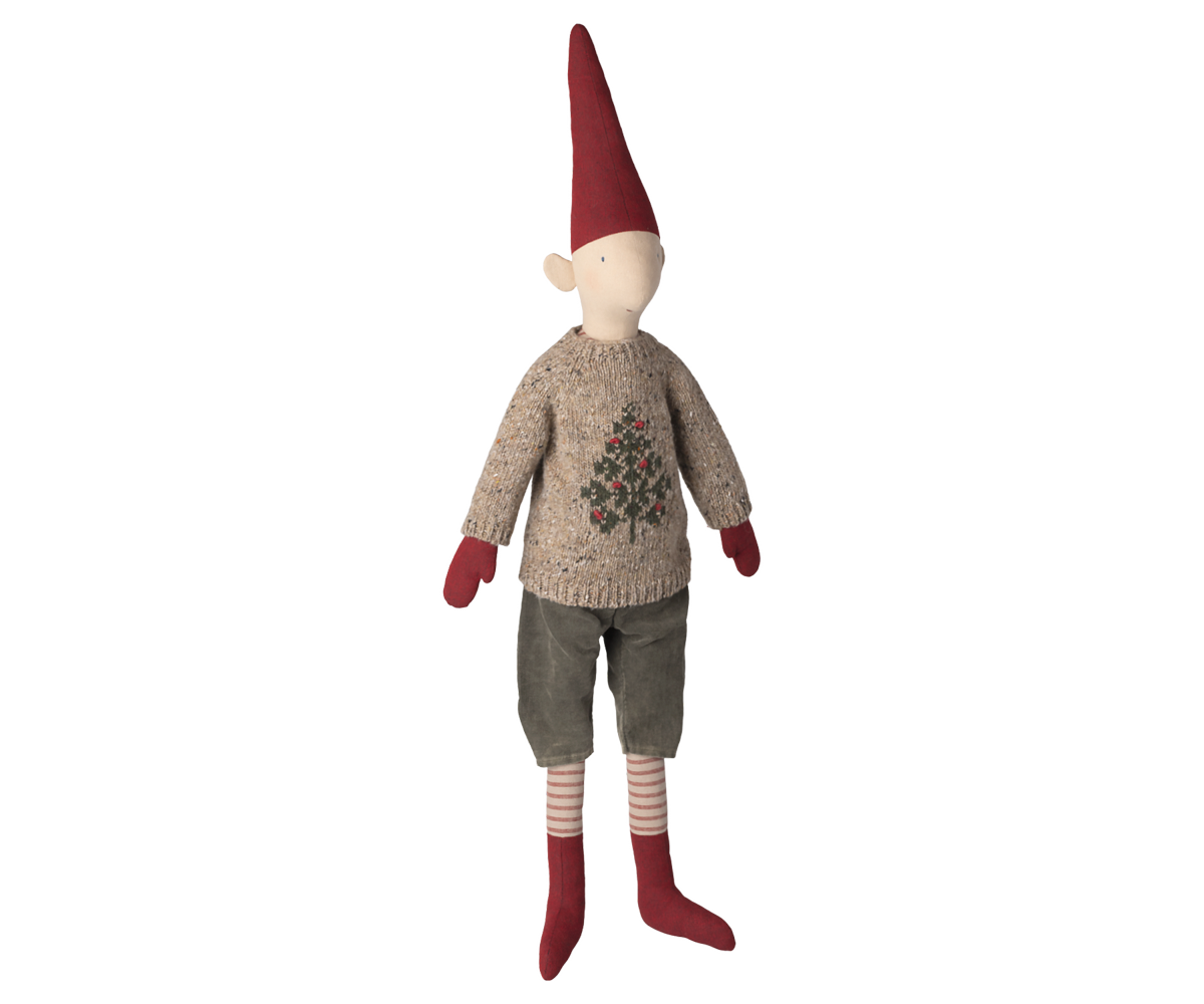 Pixy Size 5 Boy - Nisse dreng m/striket sweater fra Maileg - 1 - Jacobsen Plus