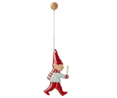 Metal ornament, Nisse med Stearinlys fra Maileg - 1 - Jacobsen Plus