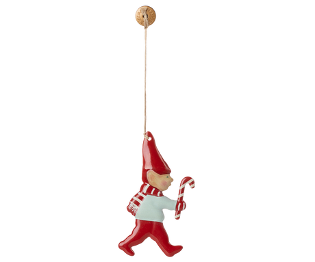 Metal ornament, Nisse med sukkerstok fra Maileg - 1 - Jacobsen Plus