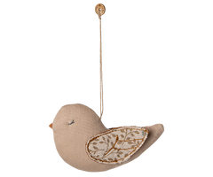 Fabric ornament, Fugl - Grene -Blå