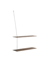 Stedge Shelf, 80 cm fra Woud - Røget eg / 2 hylder - Jacobsen Plus