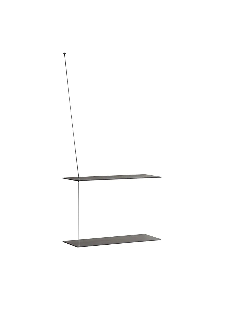  - Sortlakeret / 2 hylder - Jacobsen Plus