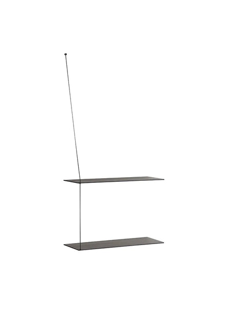 Stedge Shelf, 60 cm fra Woud - Sortlakeret / 2 hylder - Jacobsen Plus