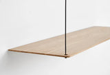 Stedge Shelf, 80 cm fra Woud - Hvidpigmenteret / 1 hylde (add-on) - Jacobsen Plus