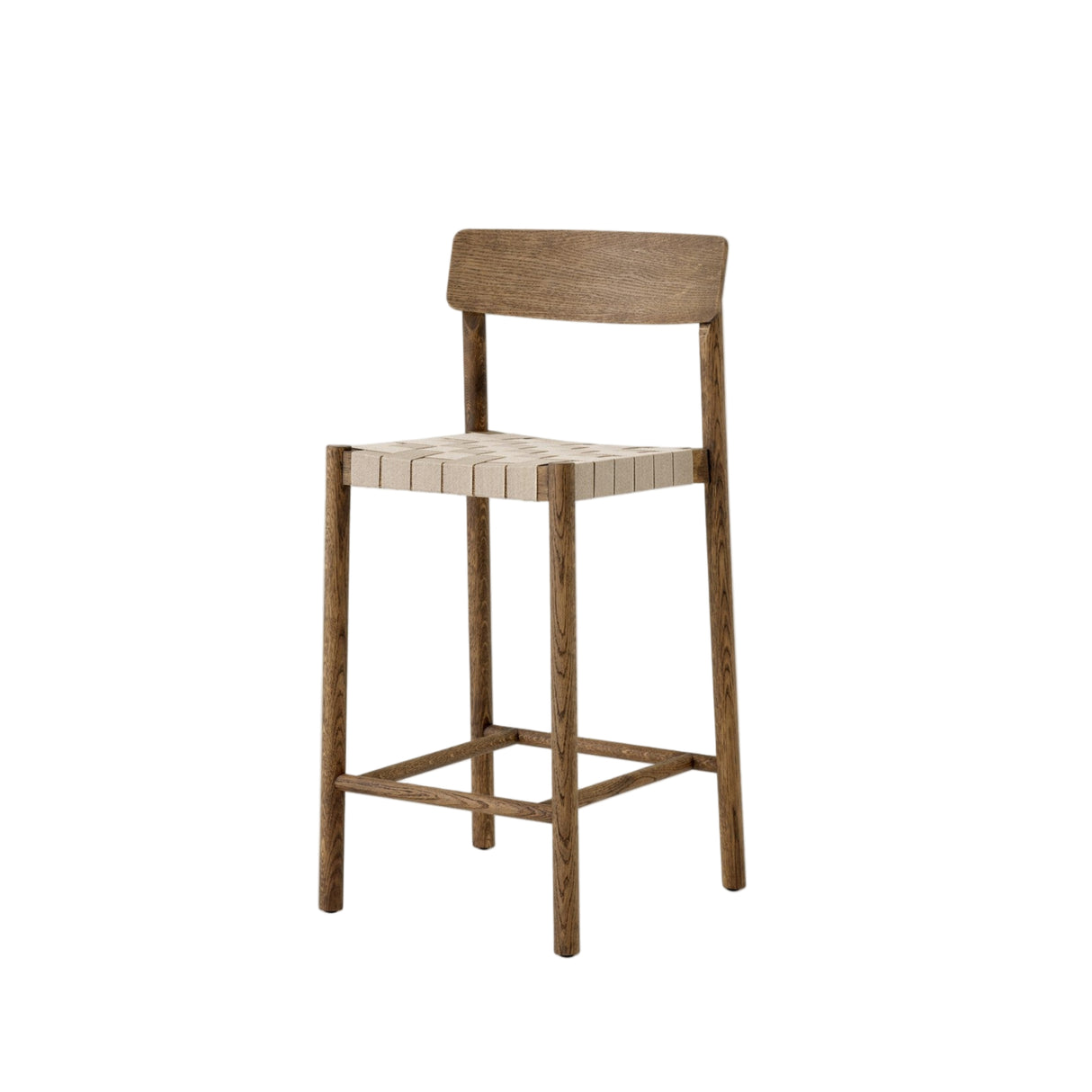Betty TK12 counter barstol fra &Tradition - Røget Eg/Natur - Jacobsen Plus