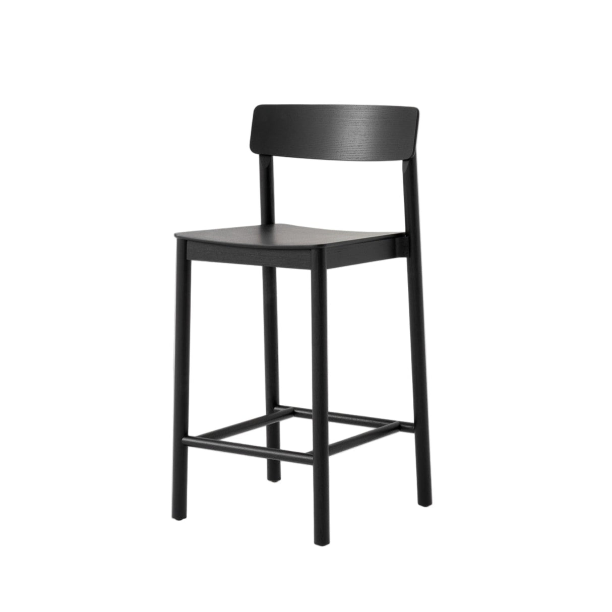 Betty TK13 Counter barstol fra &Tradition - Sort Ask - Jacobsen Plus