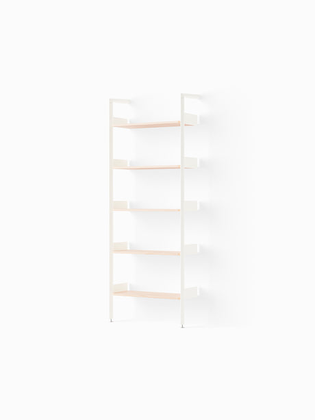 Rombe IF1, Full Bay Shelves fra &Tradition - Alabaster w. Lacquered Oak shelves - Jacobsen Plus