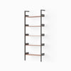 Anthracite w. Lacquered Walnut shelves